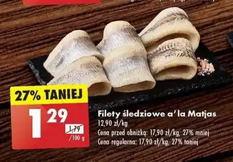 Biedronka Filety śledziowe a'la Matjas 100 g oferta