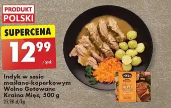 Biedronka Indyk w sosie maślano-koperkowym Wolno Gotowane Kraina Mięs, 500 g oferta