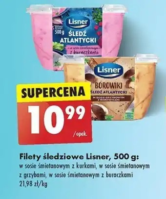 Biedronka Filety śledziowe Lisner, 500 g oferta