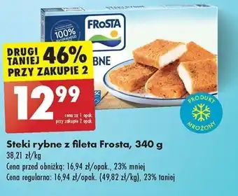 Biedronka Steki rybne z fileta Frosta, 340 g oferta