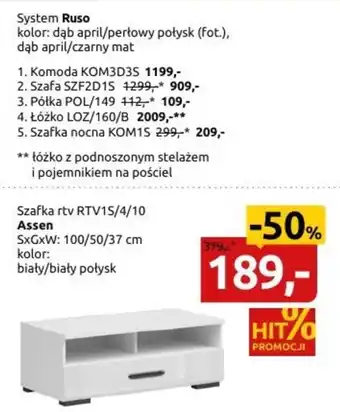 Black Red White Szafka rtv oferta