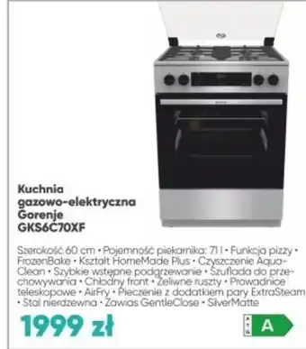 Max Elektro Kuchenka gazowo-elektryczna Gorenje oferta