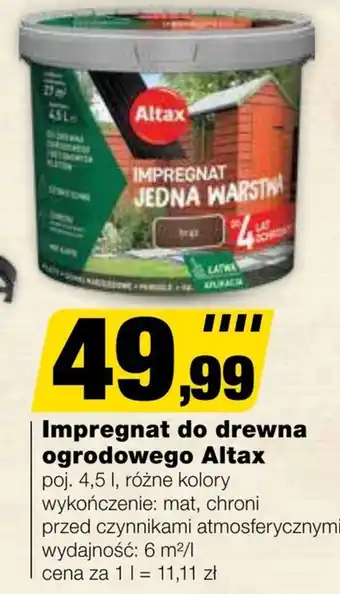 Bricomarche Impregnat do drewna Altax oferta