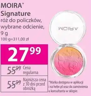 Hebe Róż do policzków Moira oferta