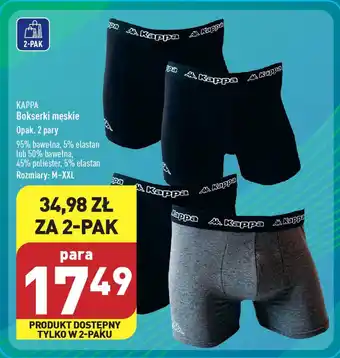 ALDI KAPPA Bokserki męskie 2 pary oferta