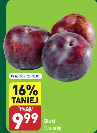 ALDI Śliwki 1 kg oferta