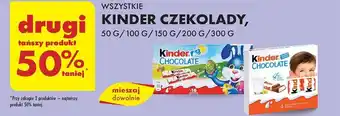 Biedronka KINDER CZEKOLADY oferta