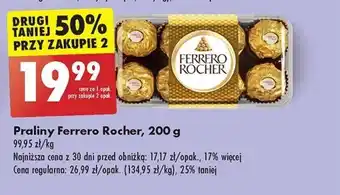 Biedronka Praliny Ferrero Rocher, 200 g oferta