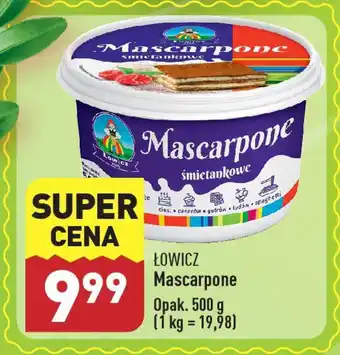 ALDI ŁOWICZ Mascarpone 500 g oferta