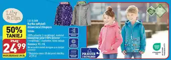 ALDI LILY & DAN Kurtka softshell dziewczęca / chłopięca oferta