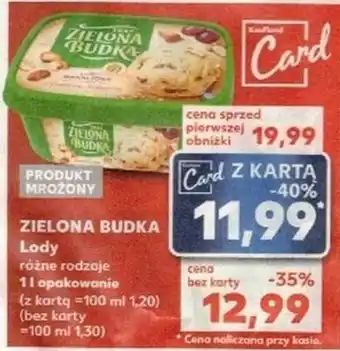 Kaufland ZIELONA BUDKA Lody 1 l oferta
