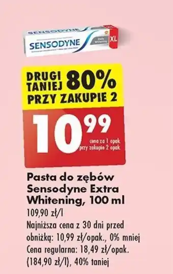 Biedronka Pasta do zębów Sensodyne Extra Whitening, 100 ml oferta