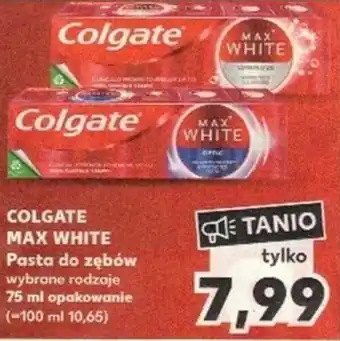 Kaufland COLGATE MAX WHITE Pasta do zębów 75 ml oferta