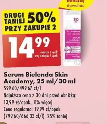 Biedronka Serum Bielenda Skin Academy, 25 ml/30 ml oferta