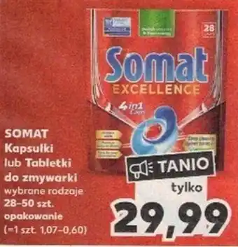 Kaufland SOMAT Kapsułki lub Tabletki do zmywarki 28-50 szt. oferta