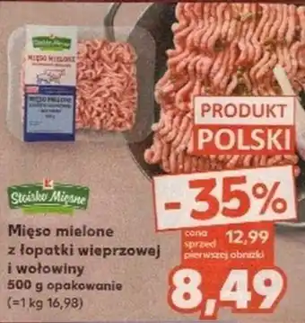 Kaufland Mięso mielone z łopatki wieprzowej i wołowiny 500 g oferta