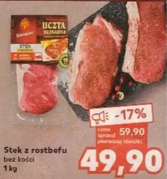 Kaufland Stek z rostbefu 1 kg oferta