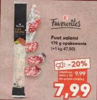 Kaufland Fuet salami 170 g oferta