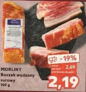 Kaufland MORLINY Boczek wędzony surowy 100 g oferta