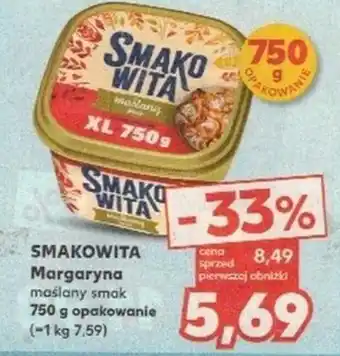 Kaufland SMAKOWITA Margaryna maślany smak 750 g oferta