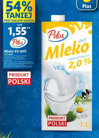 Lidl Mleko 2% UHT 1 L oferta