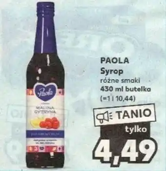 Kaufland PAOLA Syrop 430ml oferta