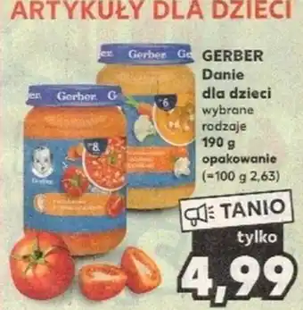 Kaufland GERBER Danie dla dzieci 190g oferta