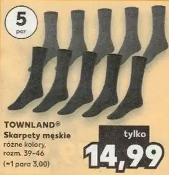 Kaufland TOWNLAND Skarpety męskie oferta