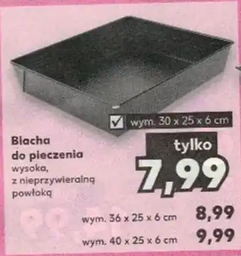 Kaufland Blacha do pieczenia wym. 30 x 25 x 6 cm oferta