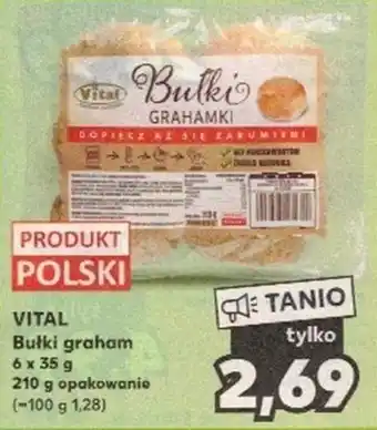 Kaufland VITAL Bułki graham 6 x 35 g oferta