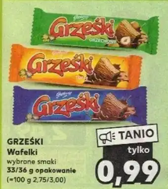 Kaufland GRZEŚKI Wafelki 33/36g oferta