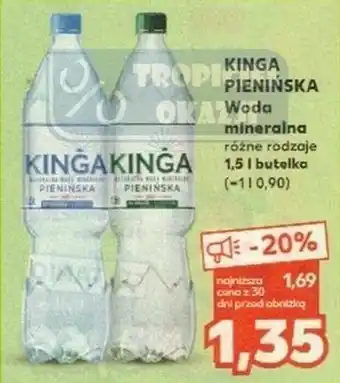 Kaufland KINGA PIENIŃSKA woda mineralna 1,5l oferta