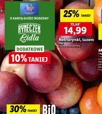 Lidl Nektarynki 1kg oferta