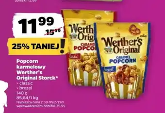 Netto Popcorn karmelowy Werther's Original Storck 140 g oferta