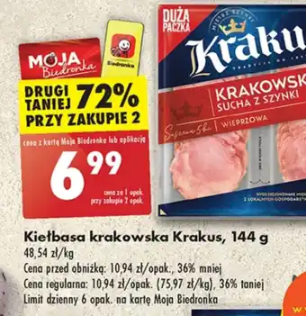 Biedronka Kiełbasa Krakus oferta