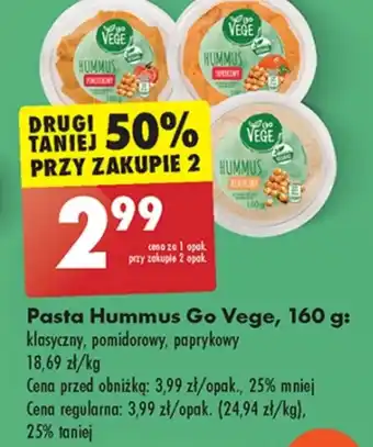 Biedronka Hummus Go Vege oferta