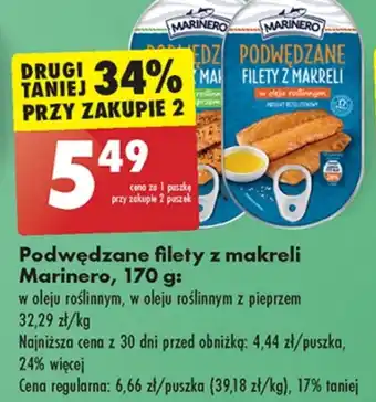 Biedronka Filet z makreli Marinero oferta