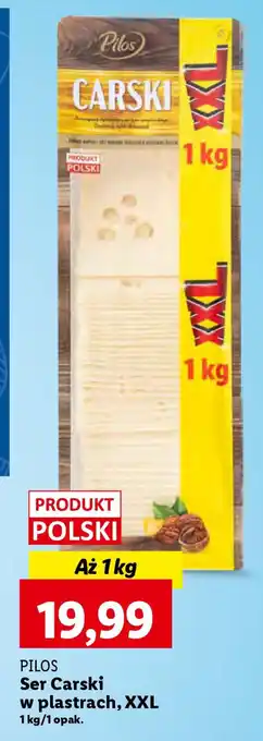Lidl PILOS Ser Carski w plastrach 1kg oferta