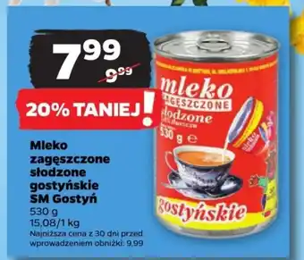 Netto Mleko zagęszczone słodzone gostyńskie SM Gostyń 530 g oferta