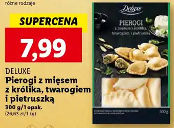 DELUXE Pierogi z mięsem z królika twarogiem i pietruszką 300g