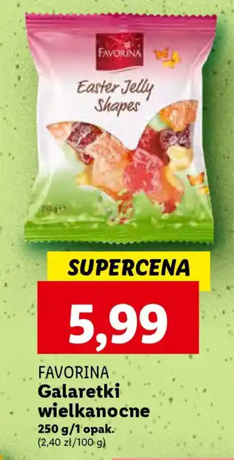 Lidl FAVORINA Galaretki wielkanocne 250g oferta