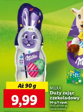 Lidl MILKA Duży zając czekoladowy 90 g oferta