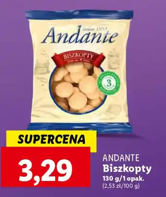 Lidl ANDANTE Biszkopty 130g oferta
