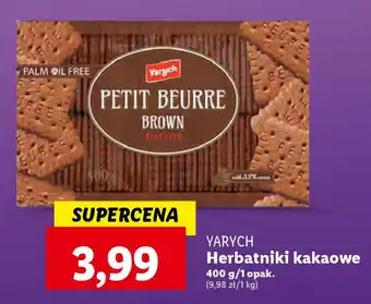 Lidl YARYCH Herbatniki kakaowe 400 g oferta