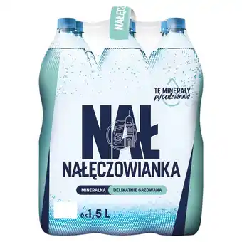 Lidl Nałęczowianka Naturalna woda mineralna delikatnie gazowana 6 x 1,5 l oferta