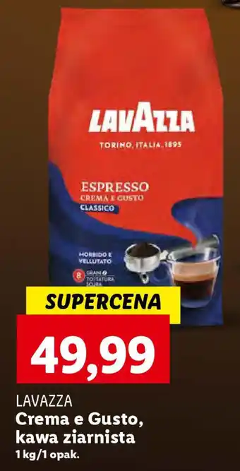 Lidl LAVAZZA Crema e Gusto, kawa ziarnista 1 kg oferta