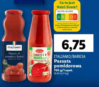 Lidl ITALIAMO / BARESA Passata pomidorowa 700 g oferta