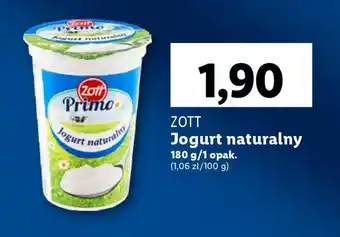 Lidl ZOTT Jogurt naturalny 180 g oferta