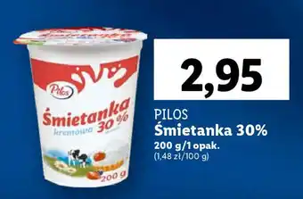 Lidl PILOS Śmietanka 30% 200 g oferta