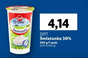 Lidl ZOTT Śmietanka 30% 200 g oferta